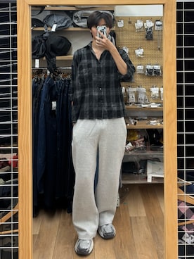 「アイテム（スウェットパンツ）」を使った、Harutoさん（メンズ・180cm・10代）の秋コーディネート
