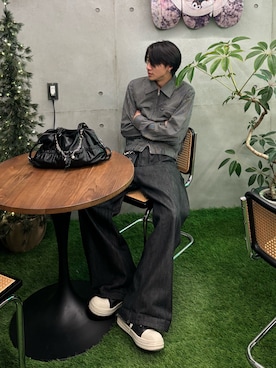 「アイテム（ジャケット/アウター）」を使った、Harutoさん（メンズ・180cm・10代）の冬コーディネート