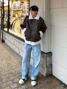 「冬の注目アウター」｜「アイテム（ジャケット/アウター）」を使った、Harutoさん（メンズ・180cm）の秋コーディネート