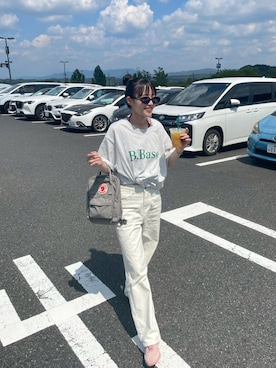 「Kanken（カンケン）のアイテム」を使った、oiiizsさん（レディース・159cm）の夏コーディネート