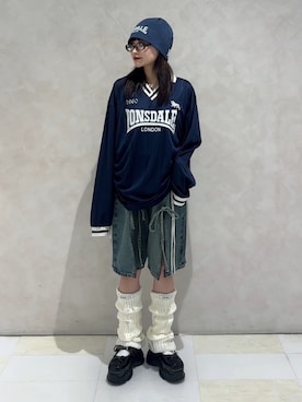 「アイテム（レッグウェア）」を使った、TOAさん（レディース・156cm）の秋コーディネート