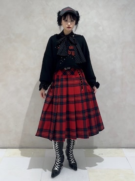 「タータンチェック」｜TOAさん（レディース・156cm）の秋コーディネート