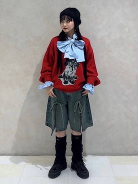 「アイテム（ソックス/靴下）」を使った、TOAさん（レディース・156cm）の秋コーディネート