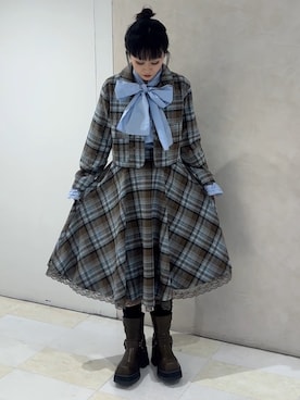 「アイテム（セットアップ）」を使った、TOAさん（レディース・156cm）の冬コーディネート