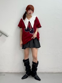 ビッグカラーフレアミニワンピース｜ジュエティ（jouetie）公式通販