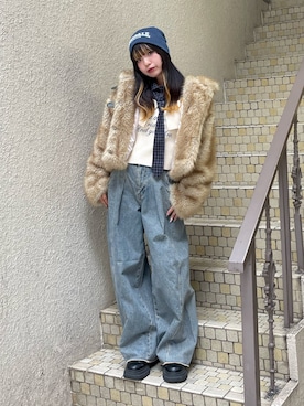 「アイテム（トップス）」を使った、MOMOさん（レディース・160cm）の秋コーディネート