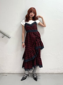 レースドッキングアシメヘムキャミワンピース｜ジュエティ（jouetie