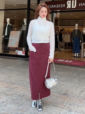 「アイテム（タンクトップ）」を使った、Princessさん（レディース・156cm）の秋コーディネート