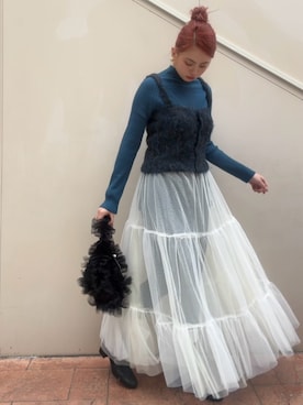 「LAATO（ラート）のアイテム」を使った、Princessさん（レディース・156cm）の冬コーディネート