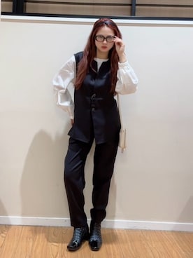 「アイテム（カチューシャ）」を使った、Princessさん（レディース・156cm）の秋コーディネート