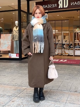 「アイテム（マフラー、その他）」を使った、Princessさん（レディース・156cm）の秋コーディネート