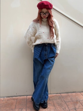 Princessさん（レディース・156cm）の冬コーディネート