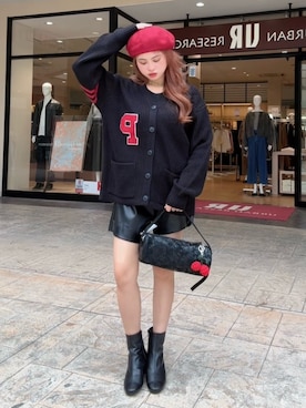 「RODE SKO（ロデスコ）のアイテム」を使った、Princessさん（レディース・156cm）の秋コーディネート