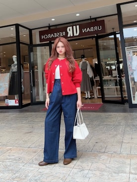 「URBAN RESEARCH（アーバンリサーチ）のアイテム（タンクトップ）」を使った、Princessさん（レディース・156cm）の秋コーディネート