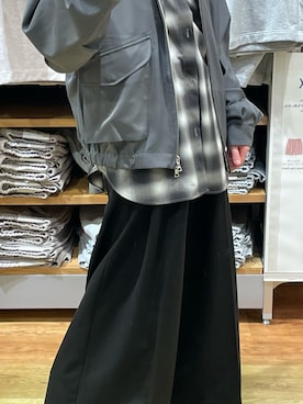 「RAGEBLUE（レイジブルー）のアイテム（ブルゾン）」を使った、Yuki🚺さん（レディース・156cm）の春コーディネート