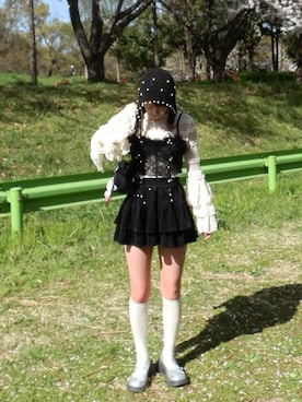 「Loueme（ルエム）のアイテム」を使った、瑚さん（レディース・163cm）の春コーディネート