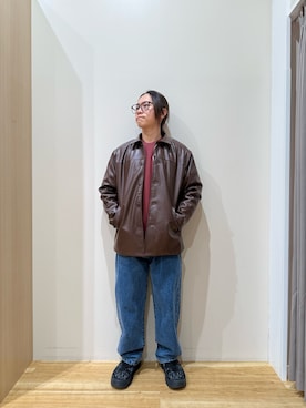 「アイテム（ジャケット/アウター）」を使った、YUANさん（メンズ・168cm）の冬コーディネート