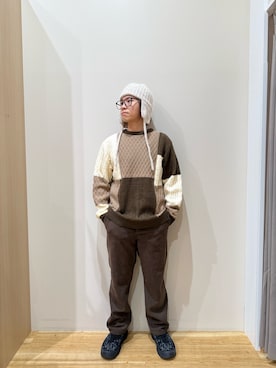 「アイテム（トップス）」を使った、YUANさん（メンズ・168cm）の秋コーディネート