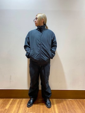 「撥水」｜「アイテム（ブルゾン）」を使った、YUANさん（メンズ・168cm）の秋コーディネート