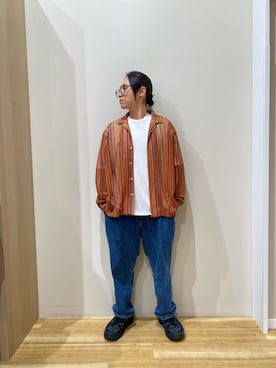 「アイテム（シャツ/ブラウス）」を使った、YUANさん（メンズ・168cm）の秋コーディネート