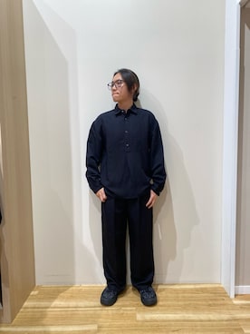 「アイテム（シャツ/ブラウス）」を使った、YUANさん（メンズ・168cm）の秋コーディネート