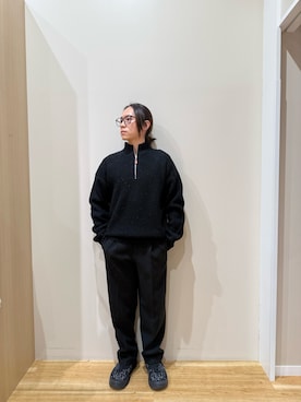 「アイテム（トップス）」を使った、YUANさん（メンズ・168cm）の冬コーディネート