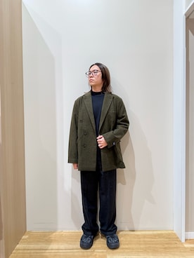 「アイテム（ニット/セーター）」を使った、YUANさん（メンズ・168cm）の秋コーディネート