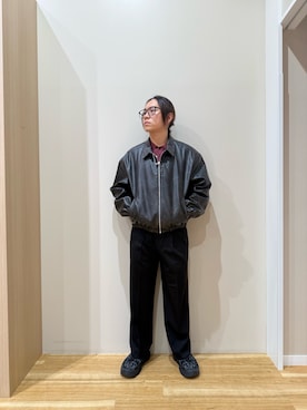 「アイテム（ジャケット/アウター）」を使った、YUANさん（メンズ・168cm）の秋コーディネート