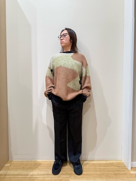 「アイテム（トップス）」を使った、YUANさん（メンズ・168cm）の冬コーディネート