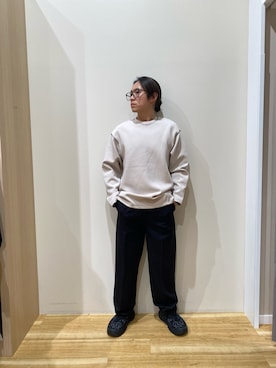 「アイテム（パンツ）」を使った、YUANさん（メンズ・168cm）の秋コーディネート