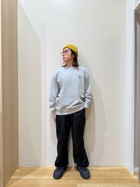 「アイテム（帽子）」を使った、YUANさん（メンズ・168cm）の秋コーディネート