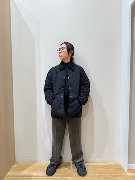 「アイテム（ダウンジャケット/コート）」を使った、YUANさん（メンズ・168cm）の秋コーディネート