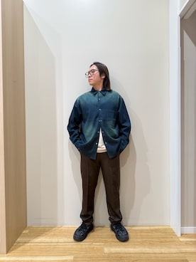「アイテム（トップス）」を使った、YUANさん（メンズ・168cm）の秋コーディネート