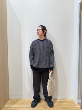 「アイテム（トップス）」を使った、YUANさん（メンズ・168cm）の秋コーディネート