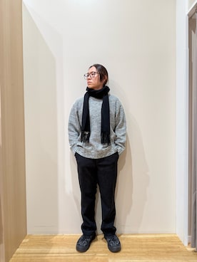 「アイテム（トップス）」を使った、YUANさん（メンズ・168cm）の秋コーディネート