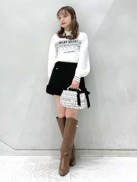 「イエベ春」｜LILY BROWNさん（レディース・148cm）の秋コーディネート