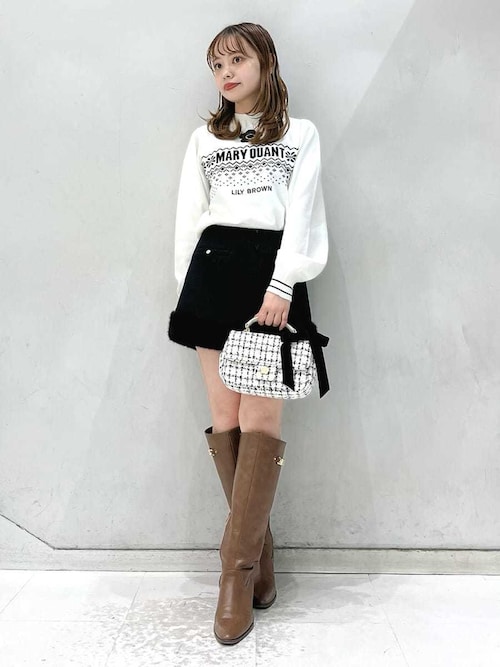 LILY BROWN リリーブラウン メッシュブーツ ブラック Lサイズ LILY BROWN（リリーブラウン）の「メッシュブーツ（ブーツ）」 - WEAR