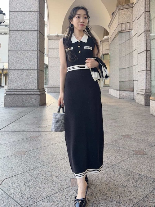 【LILY BROWN×MARY QUANT】ポロニットワンピース