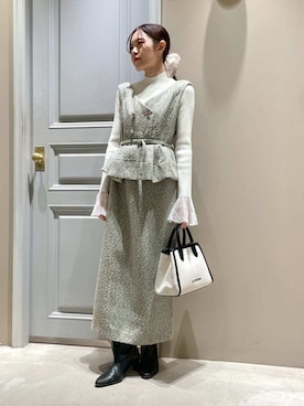 LILY BROWNさん（レディース・156cm）の冬コーディネート