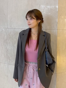 「LILY BROWN（リリーブラウン）のアイテム」を使った、LILY BROWNさん（レディース・163cm）の春コーディネート