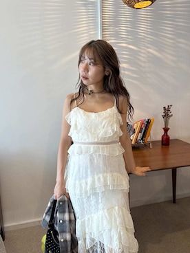 「アイテム（キーケース/キーアクセサリー）」を使った、LILY BROWNさん（レディース・152cm）の秋コーディネート