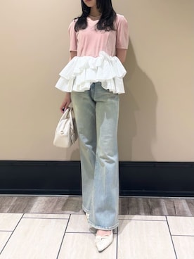 「LILY BROWN（リリーブラウン）のアイテム」を使った、LILY BROWNさん（レディース・155cm）の春コーディネート