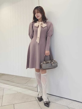 「アイテム（財布/小物）」を使った、LILY BROWNさん（レディース・150cm）の秋コーディネート