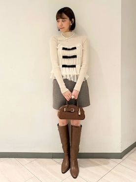 LILY BROWNさん（レディース・160cm）の秋コーディネート