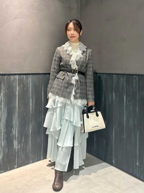 スリットティアードスカート（スカート）｜LILY BROWN（リリーブラウン