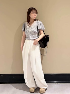 「LILY BROWN（リリーブラウン）のアイテム（その他パンツ）」を使った、LILY BROWNさん（レディース・150cm）の夏コーディネート