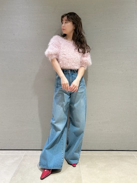 「LILY BROWN（リリーブラウン）のアイテム（パンツ）」を使った、LILY BROWNさん（レディース・150cm）の冬コーディネート