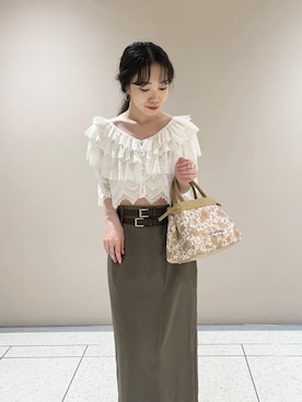 「スタイルアップ」｜LILY BROWNさん（レディース・157cm）の夏コーディネート