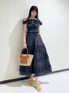 「LILY BROWN（リリーブラウン）のアイテム（スカート）」を使った、LILY BROWNさん（レディース・162cm）の夏コーディネート