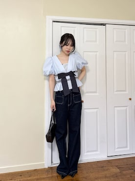 「LILY BROWN（リリーブラウン）のアイテム」を使った、LILY BROWNさん（レディース・160cm）の春コーディネート